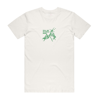 Tell Me To Smile More - Graphic T-Shirt - Natural