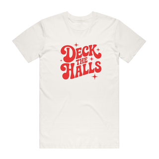 Deck The Halls - Christmas T-Shirt - Natural