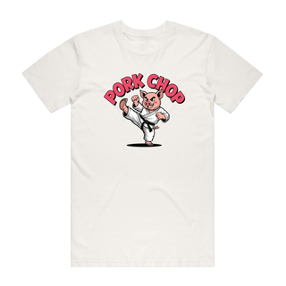 Pork Chop - Funny T-Shirt - Natural