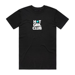 Hot Girl Club - Slogan T-Shirt - Black