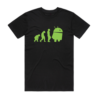 Android Evolution - Graphic T-Shirt - Black