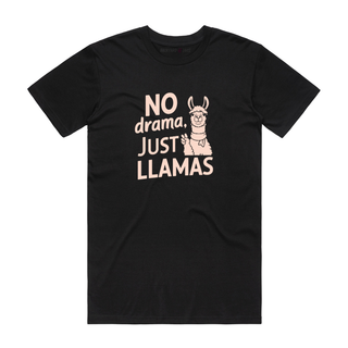 Just Llamas - Graphic T-Shirt - Black