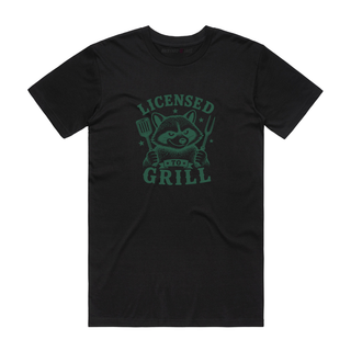 Licensed To Grill - Graphic T-Shirt - Black