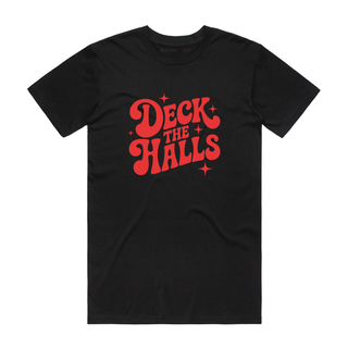 Deck The Halls - Christmas T-Shirt - Black