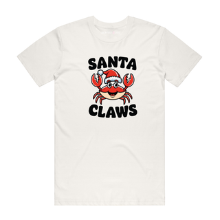 Santa Claws - Christmas T-Shirt - Natural
