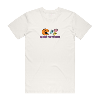 I'm Here For The Boos (Pacman) - Gaming T-Shirt - Natural