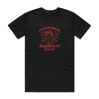 Cupid's On Break - Valentine's Day T-Shirt - Black
