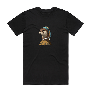 Medieval Otter - Graphic T-Shirt - Black