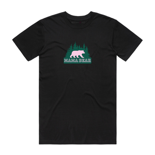Mama Bear (Green) - Mum T-Shirt - Black
