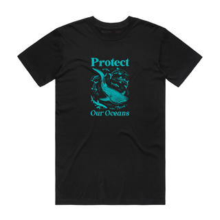 Protect Our Ocean - Animal T-Shirt - Black