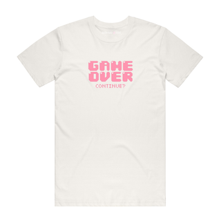 Game Over Continue - Gaming T-Shirt - Natural