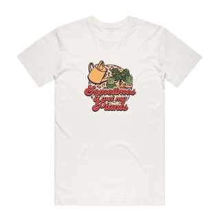 Sometimes I Wet My Plants - Gardening T-Shirt - Natural