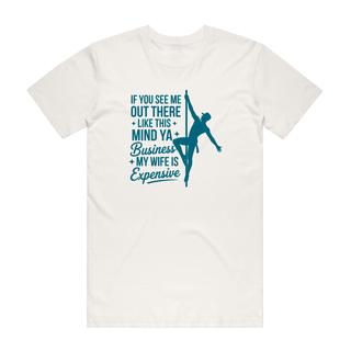Mind Your Business - Funny T-Shirt - Natural