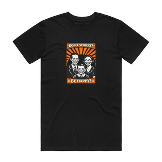 Don't Worry Be Happy (Smile) - Halloween T-Shirt - Black