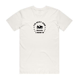 I Mow It - Funny T-Shirt - Natural