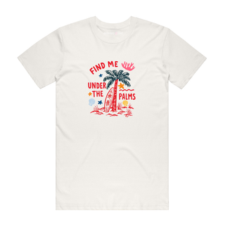 Find Me Under The Palms - Graphic T-Shirt - Natural
