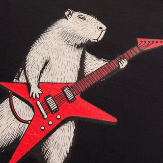 Guitar Capy - Music T-Shirt - Black