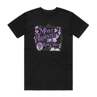 Most Ardently book T-shirt in black
