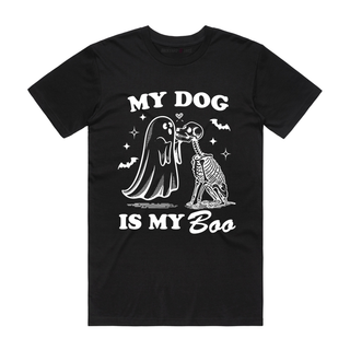 My Dog is My Boo - Halloween T-Shirt - Black