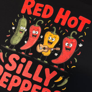 Red Hot Silly Peppers - Music T-Shirt - Black