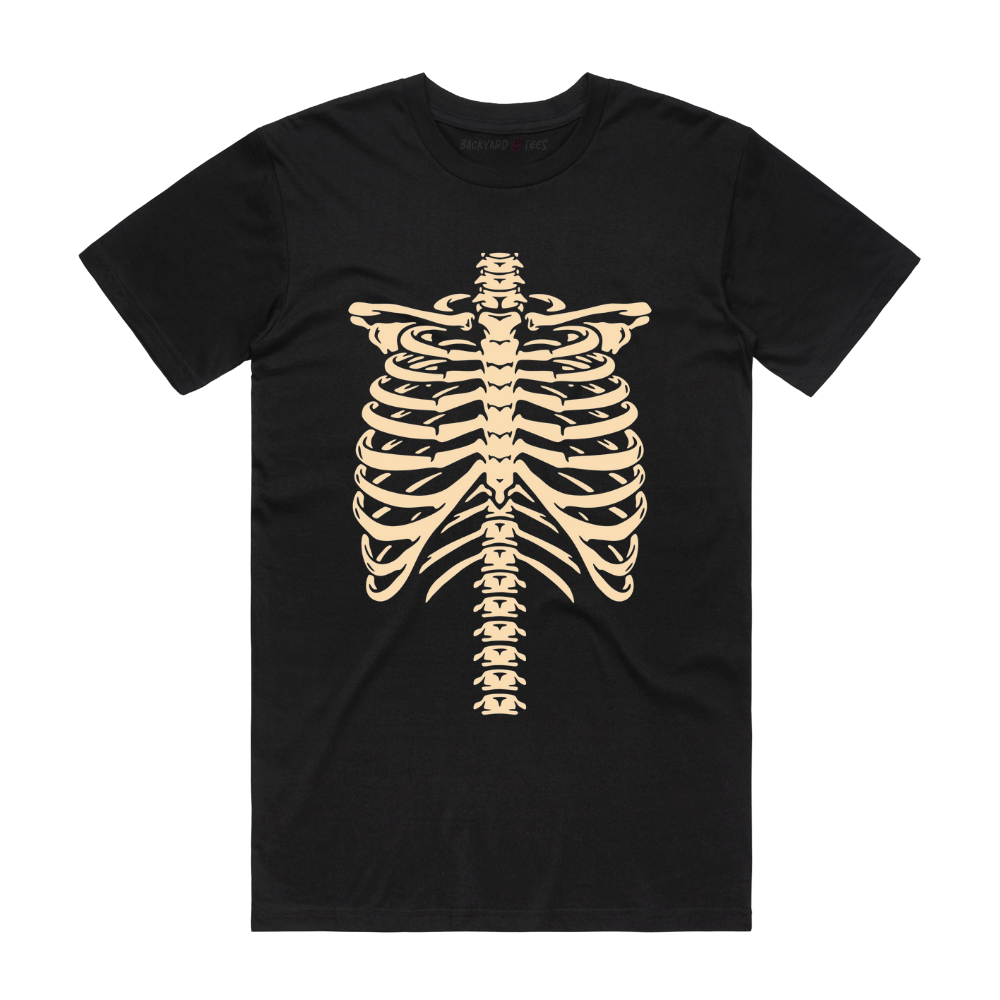 Rib Cage - Halloween Tee | Backyard Tees NZ