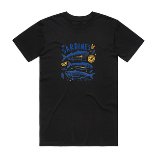 Sardines - Graphic T-Shirt - Black
