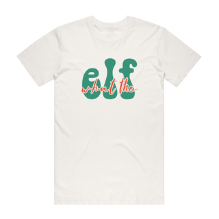 What The Elf - Christmas T-Shirt - Natural